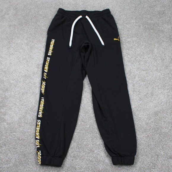 Puma Gen G Esports Sweatpants Mens Medium Black Drawstring w/ 30" inseam - Picture 1 of 15